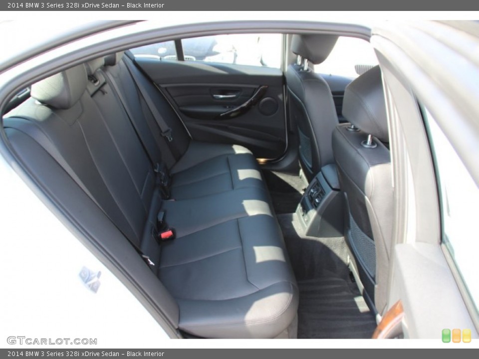 Black Interior Rear Seat for the 2014 BMW 3 Series 328i xDrive Sedan #101767990