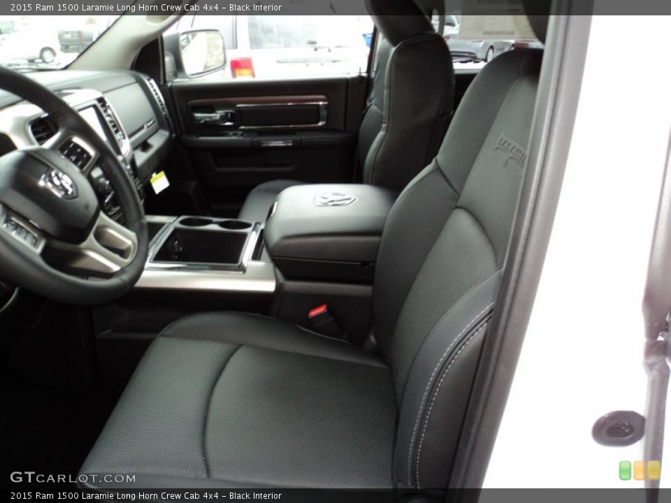 Black Interior Front Seat for the 2015 Ram 1500 Laramie Long Horn Crew Cab 4x4 #101769541