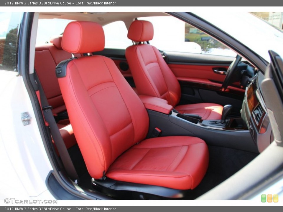 Coral Red/Black Interior Photo for the 2012 BMW 3 Series 328i xDrive Coupe #101769691