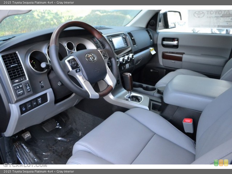 Gray Interior Prime Interior for the 2015 Toyota Sequoia Platinum 4x4 #101770114