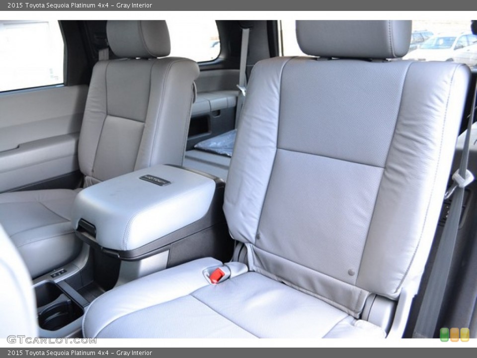 Gray Interior Rear Seat for the 2015 Toyota Sequoia Platinum 4x4 #101770207