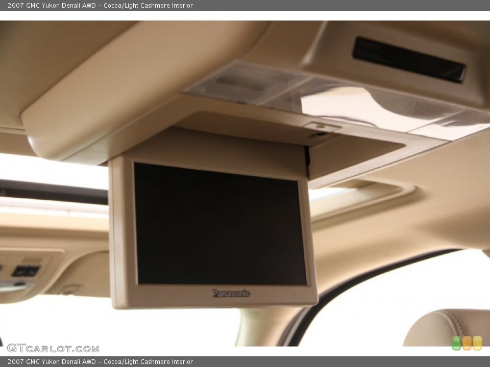 Cocoa/Light Cashmere Interior Entertainment System for the 2007 GMC Yukon Denali AWD #101770219