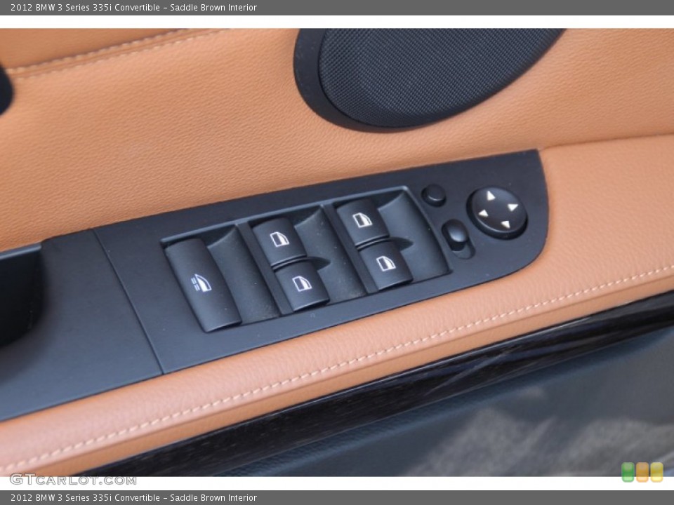 Saddle Brown Interior Controls for the 2012 BMW 3 Series 335i Convertible #101770876