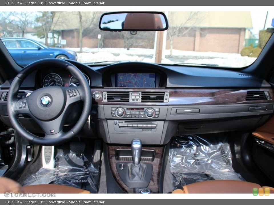 Saddle Brown Interior Dashboard for the 2012 BMW 3 Series 335i Convertible #101770975