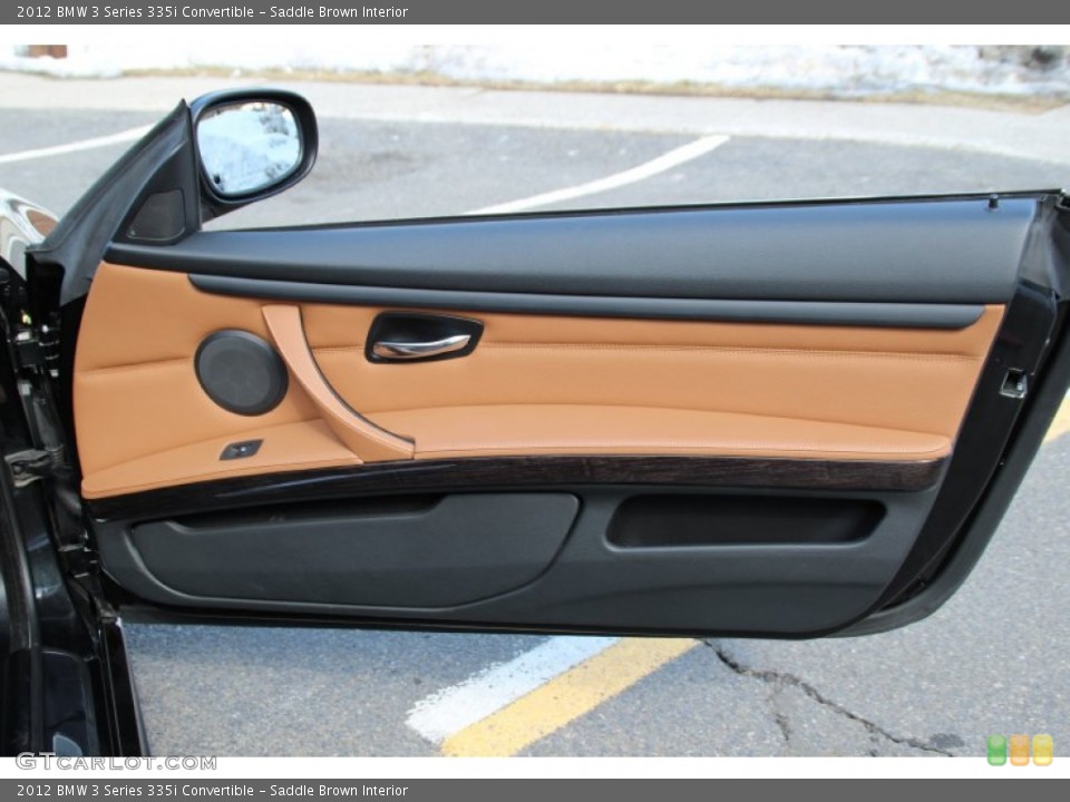 Saddle Brown Interior Door Panel for the 2012 BMW 3 Series 335i Convertible #101771185