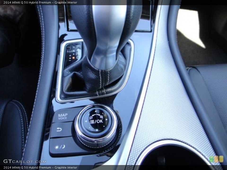 Graphite Interior Controls for the 2014 Infiniti Q 50 Hybrid Premium #101772079