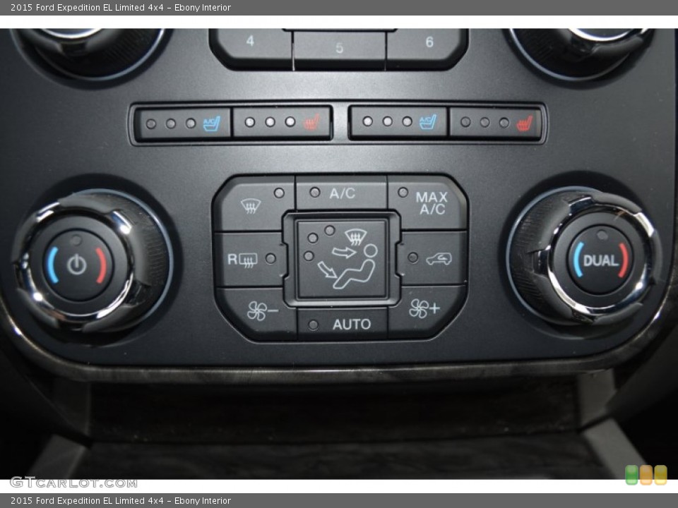Ebony Interior Controls for the 2015 Ford Expedition EL Limited 4x4 #101772252