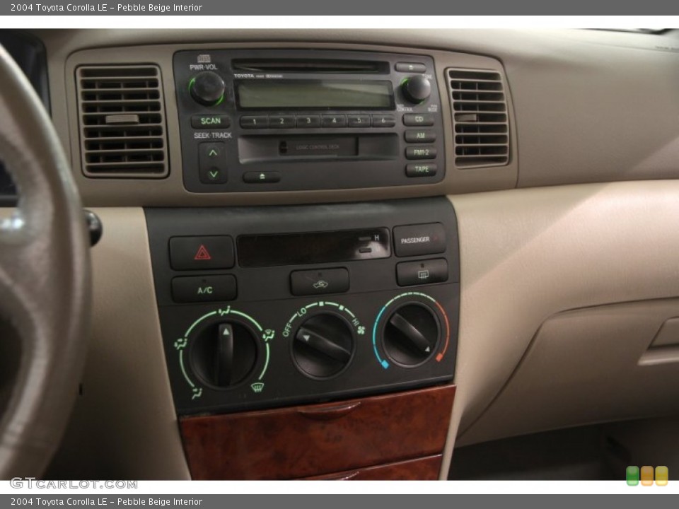 Pebble Beige Interior Controls for the 2004 Toyota Corolla LE #101778454