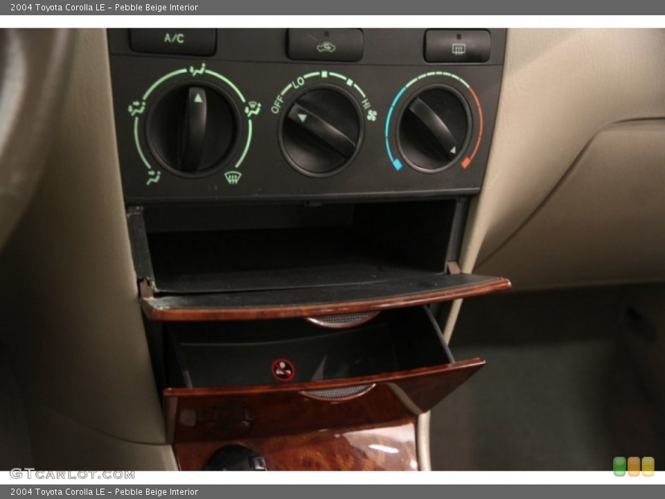 Pebble Beige Interior Controls for the 2004 Toyota Corolla LE #101778496