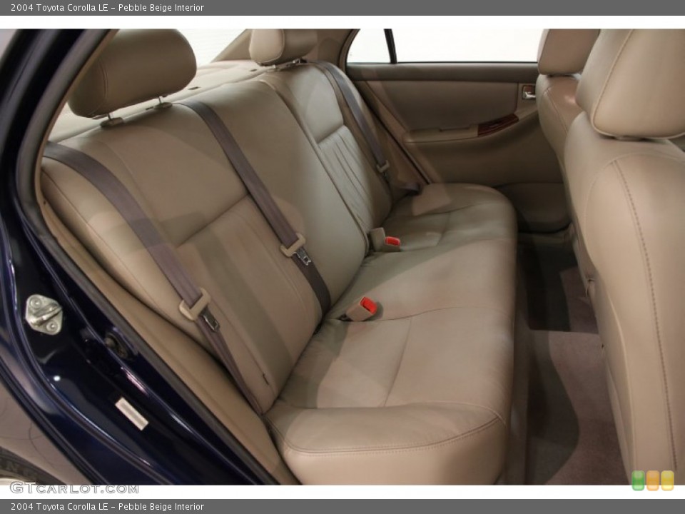 Pebble Beige Interior Rear Seat for the 2004 Toyota Corolla LE #101778565