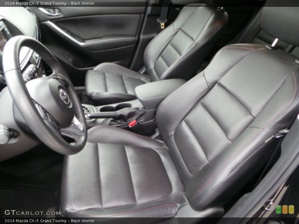 Black Interior Front Seat for the 2014 Mazda CX-5 Grand Touring #101779360