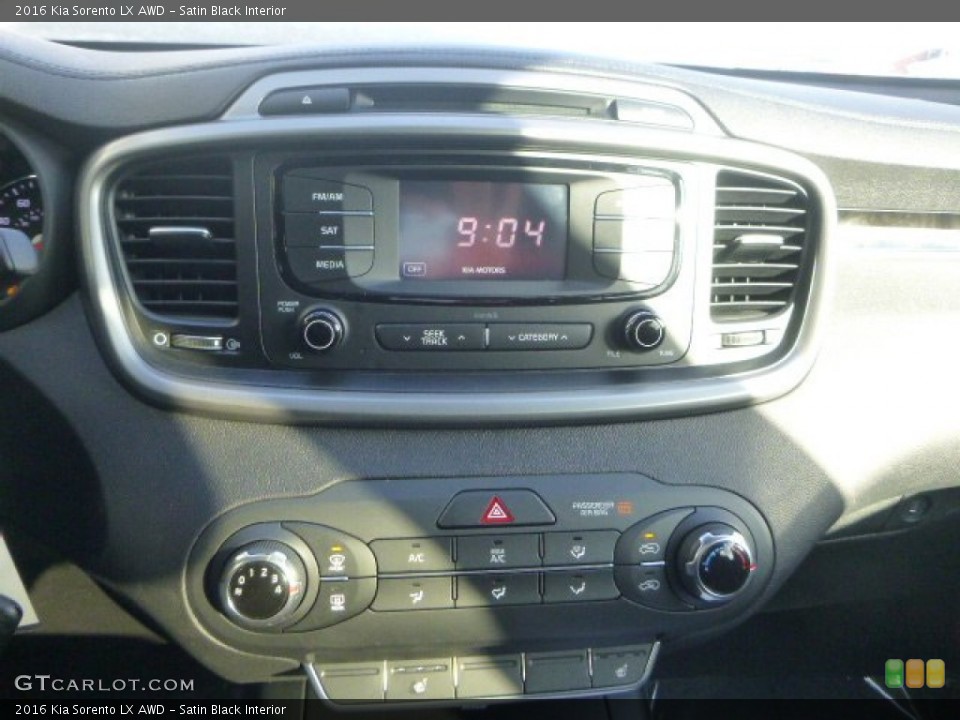 Satin Black Interior Controls for the 2016 Kia Sorento LX AWD #101779372