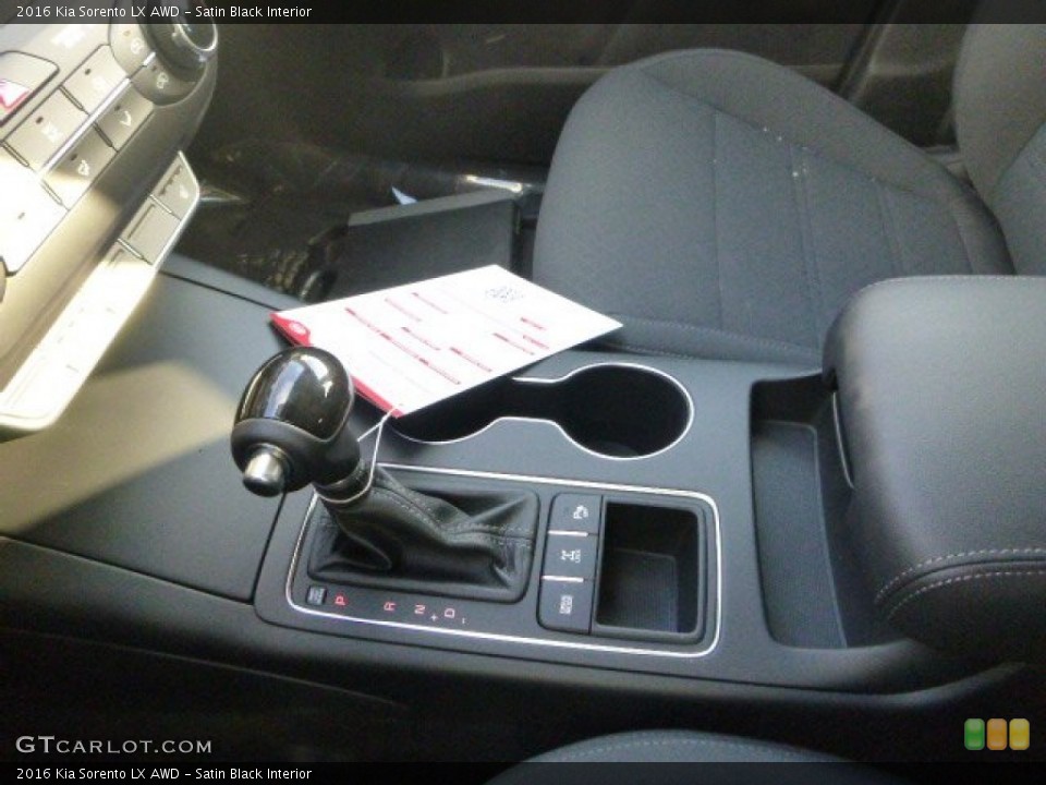 Satin Black Interior Transmission for the 2016 Kia Sorento LX AWD #101779435