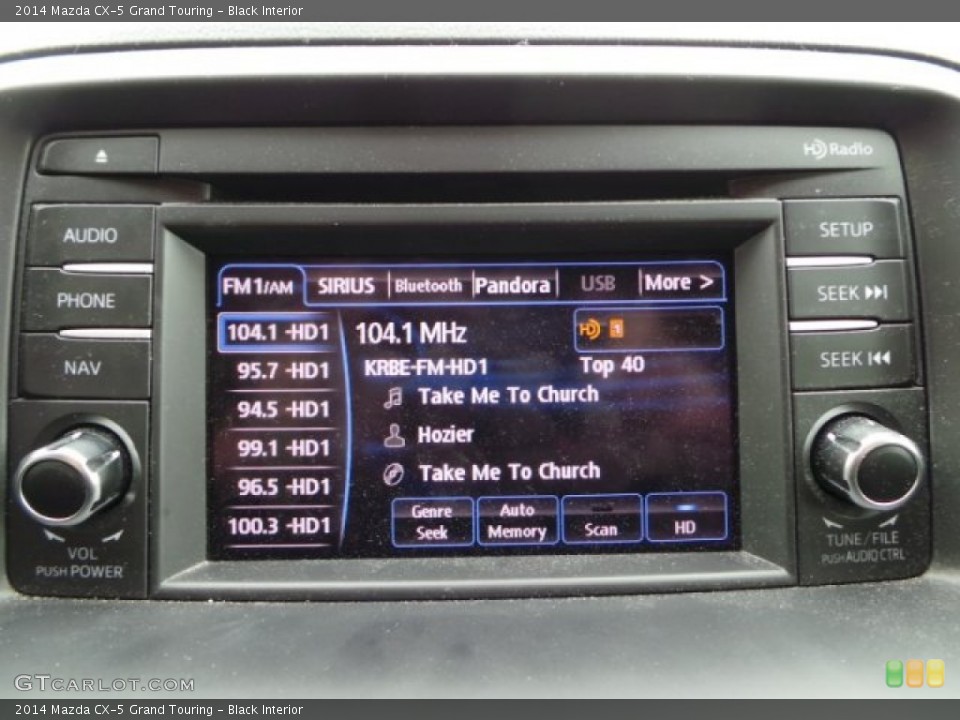 Black Interior Controls for the 2014 Mazda CX-5 Grand Touring #101779504