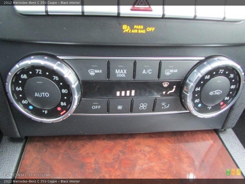 Black Interior Controls for the 2012 Mercedes-Benz C 350 Coupe #101780077