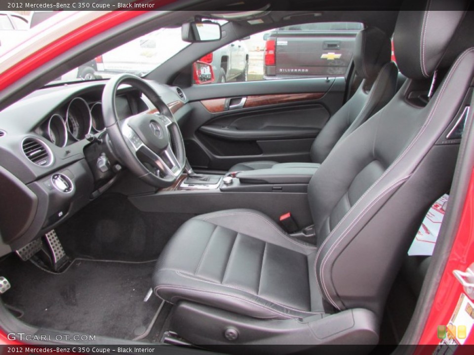 Black Interior Front Seat for the 2012 Mercedes-Benz C 350 Coupe #101780395