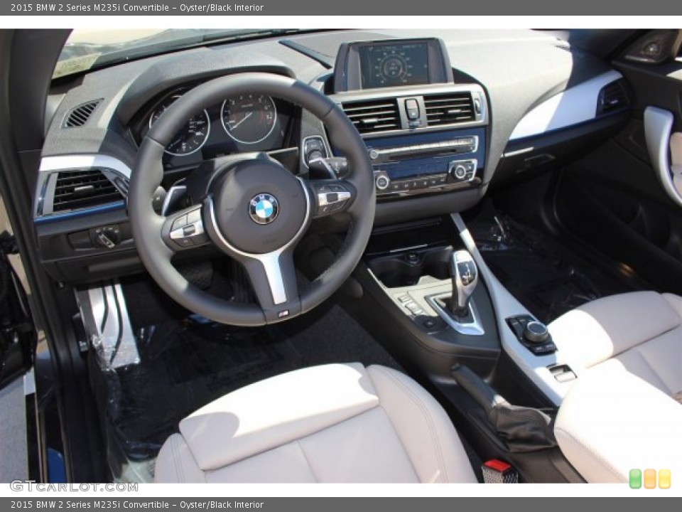 Oyster/Black Interior Photo for the 2015 BMW 2 Series M235i Convertible #101791096