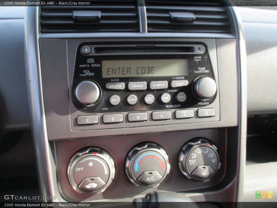 Black/Gray Interior Controls for the 2005 Honda Element EX AWD #101795752