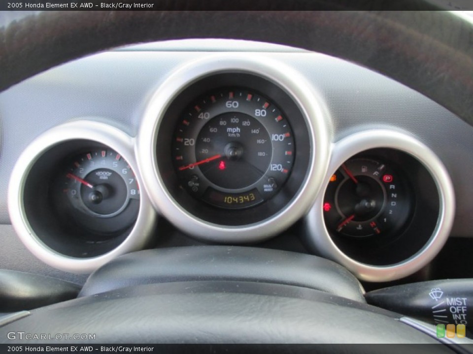 Black/Gray Interior Gauges for the 2005 Honda Element EX AWD #101795881