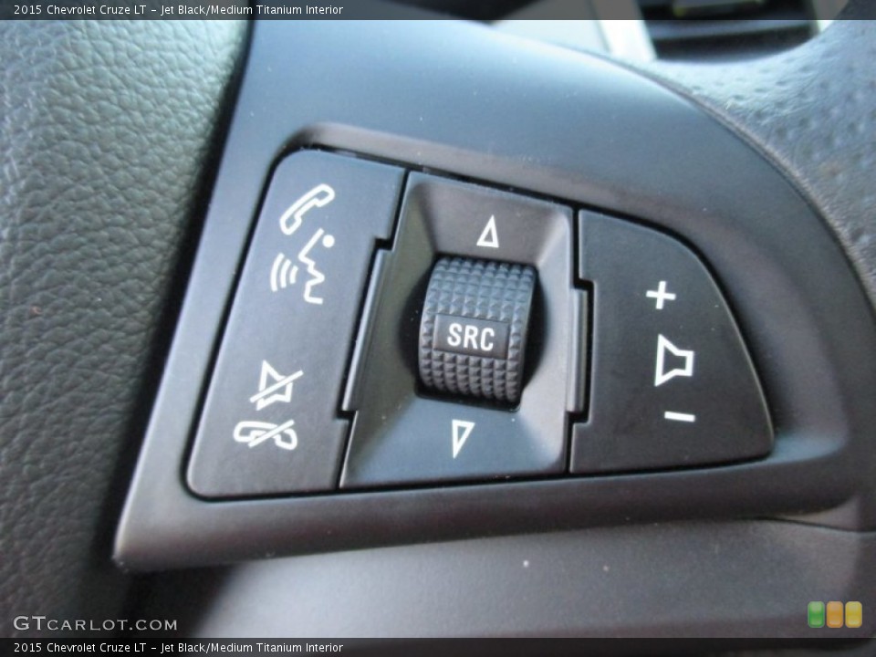 Jet Black/Medium Titanium Interior Controls for the 2015 Chevrolet Cruze LT #101798314