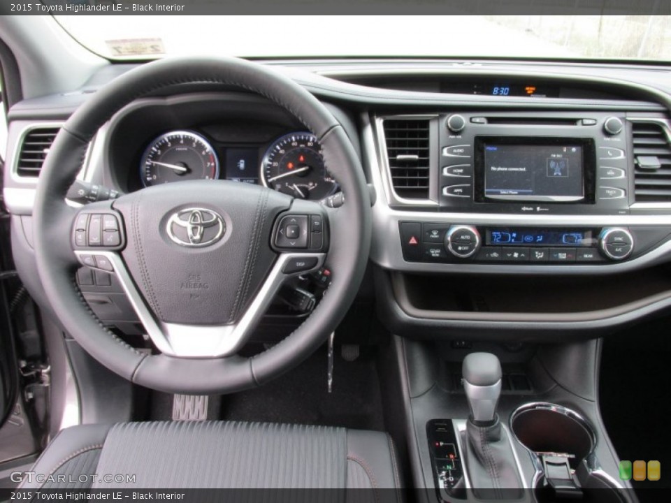 Black Interior Dashboard for the 2015 Toyota Highlander LE #101801150