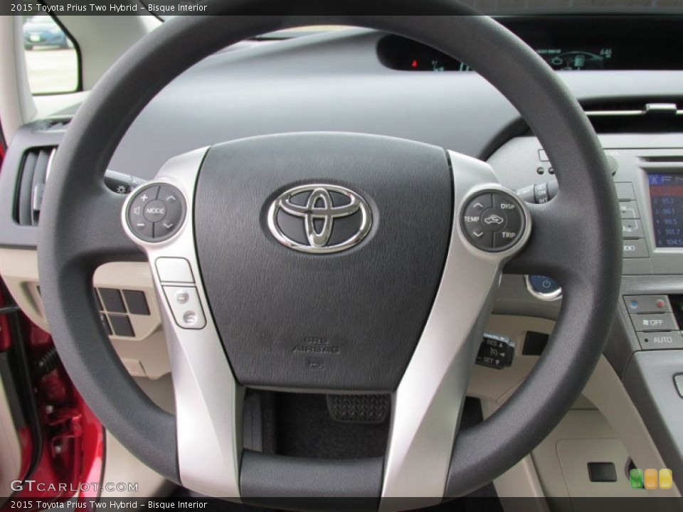 Bisque Interior Steering Wheel for the 2015 Toyota Prius Two Hybrid #101802857