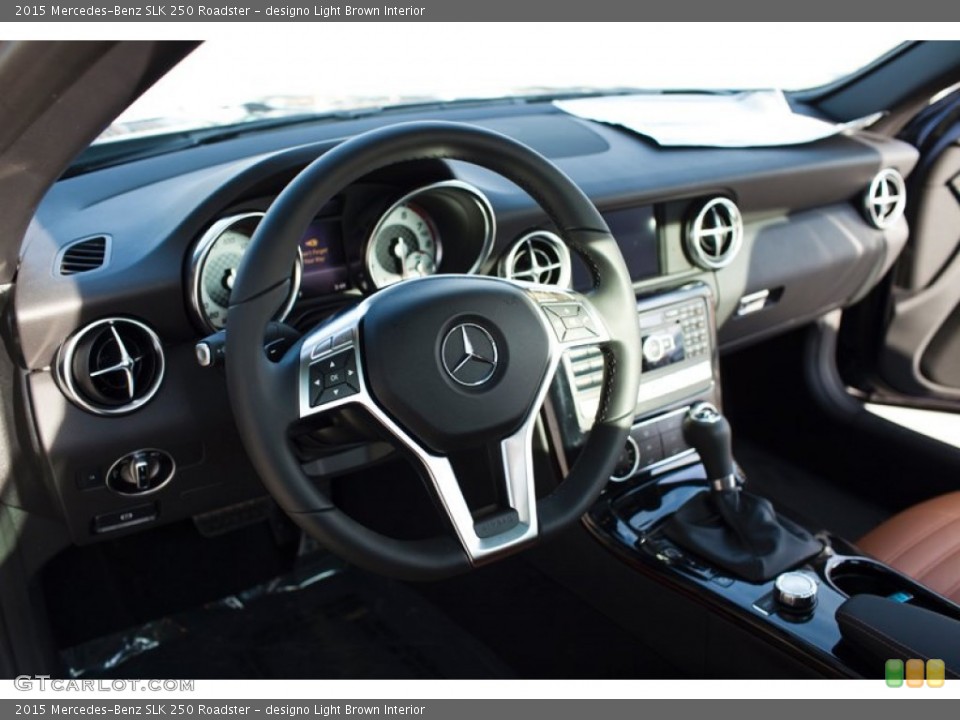 designo Light Brown Interior Dashboard for the 2015 Mercedes-Benz SLK 250 Roadster #101809109