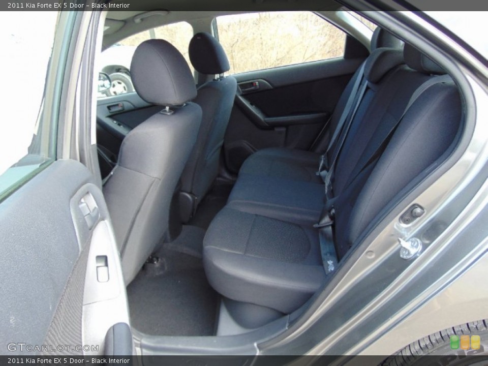 Black Interior Rear Seat for the 2011 Kia Forte EX 5 Door #101815469