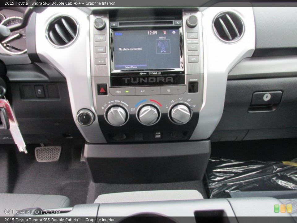Graphite Interior Controls for the 2015 Toyota Tundra SR5 Double Cab 4x4 #101824142