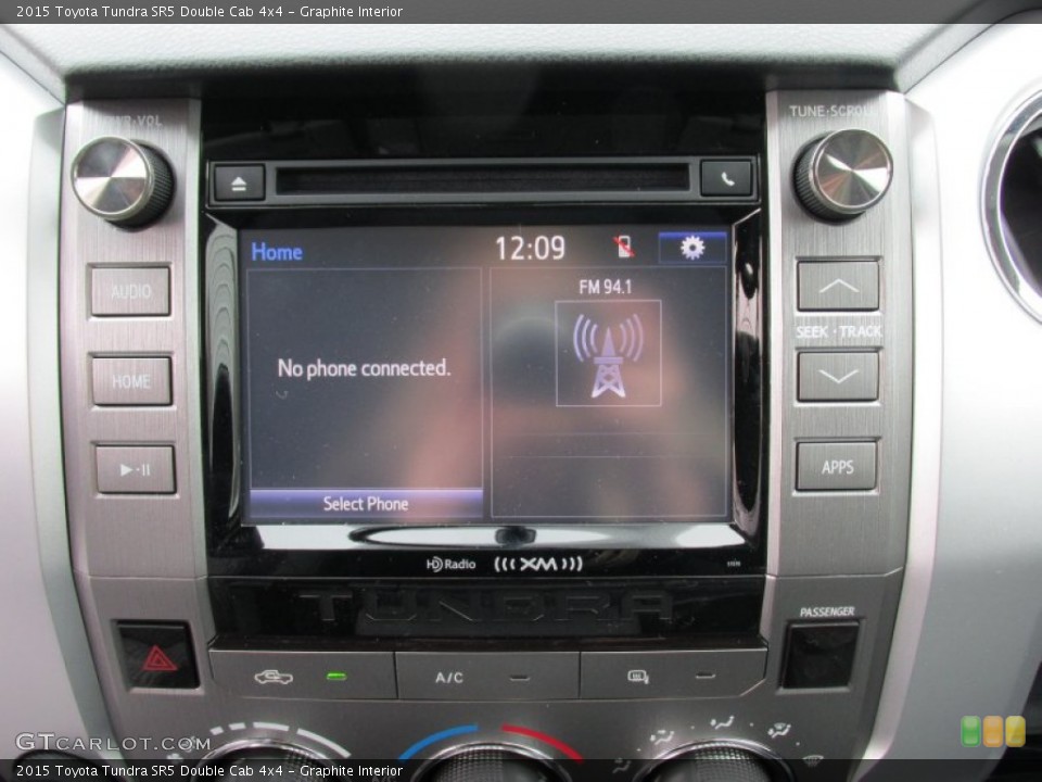 Graphite Interior Controls for the 2015 Toyota Tundra SR5 Double Cab 4x4 #101824151