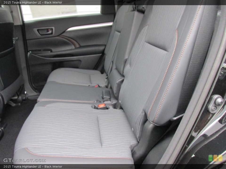Black Interior Rear Seat for the 2015 Toyota Highlander LE #101826476