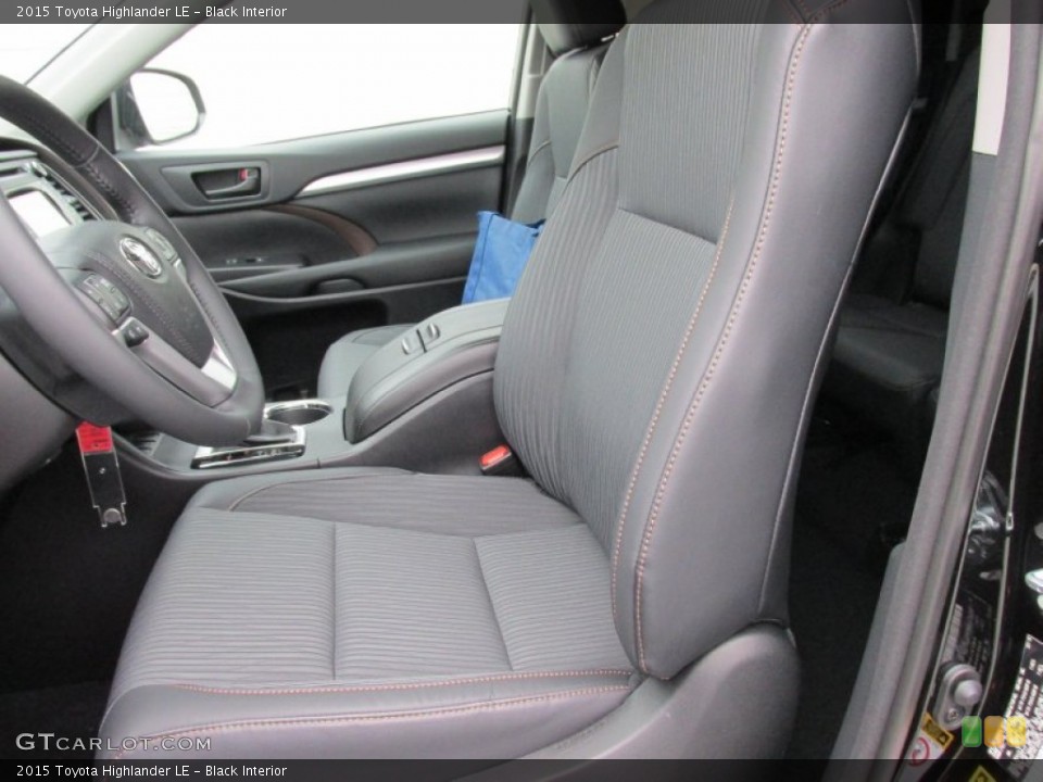 Black Interior Front Seat for the 2015 Toyota Highlander LE #101826485