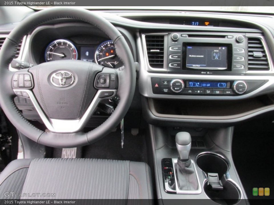 Black Interior Dashboard for the 2015 Toyota Highlander LE #101826491