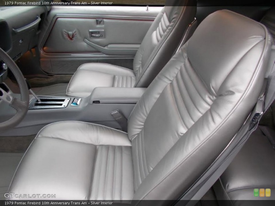 Silver Interior Front Seat for the 1979 Pontiac Firebird 10th Anniversary Trans Am #101827392