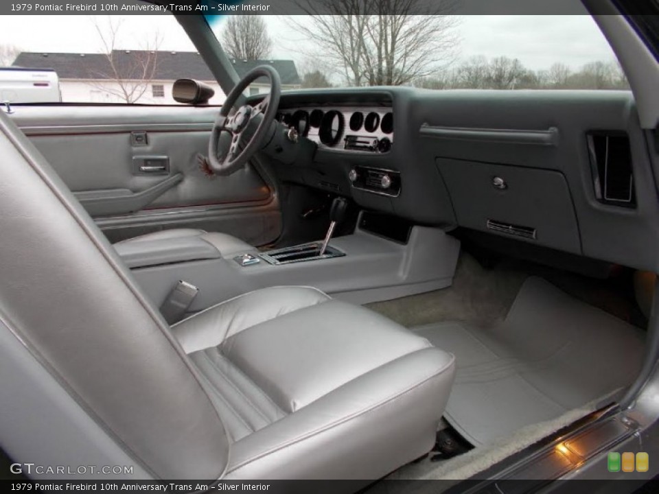 Silver Interior Front Seat for the 1979 Pontiac Firebird 10th Anniversary Trans Am #101827446