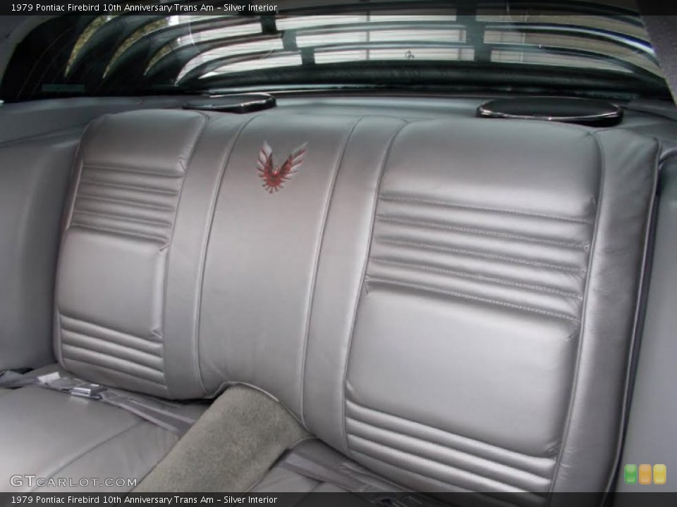 Silver Interior Rear Seat for the 1979 Pontiac Firebird 10th Anniversary Trans Am #101827527