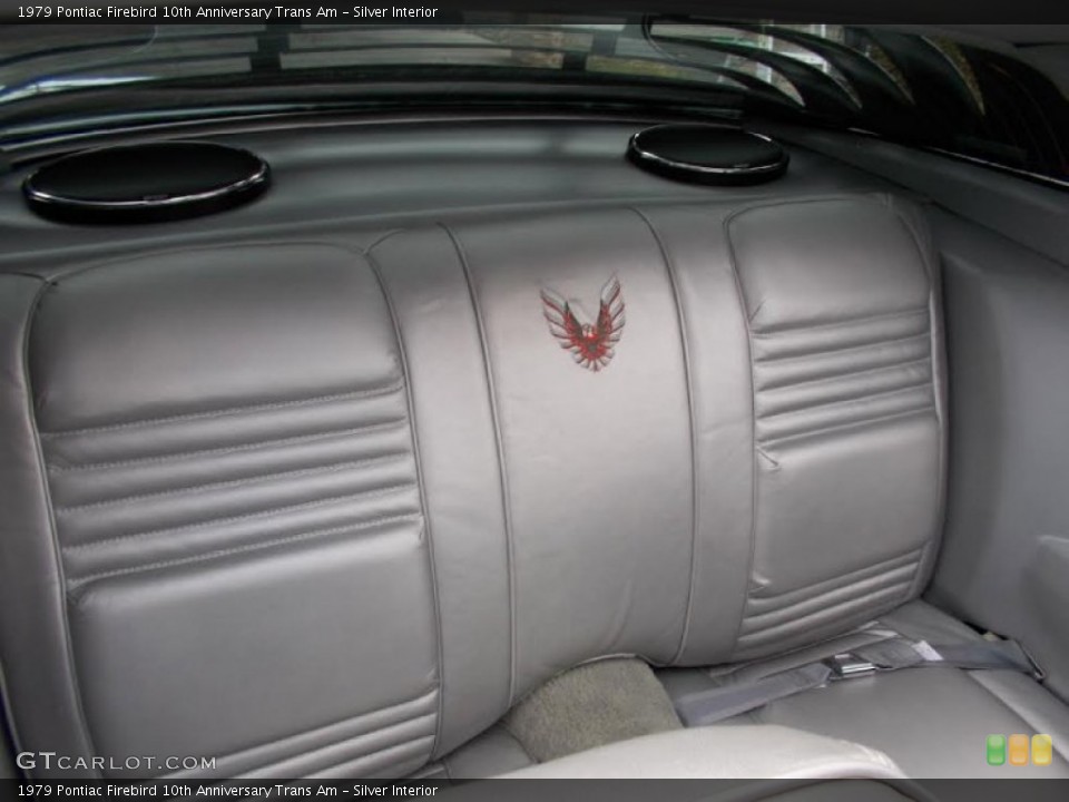 Silver Interior Rear Seat for the 1979 Pontiac Firebird 10th Anniversary Trans Am #101827551