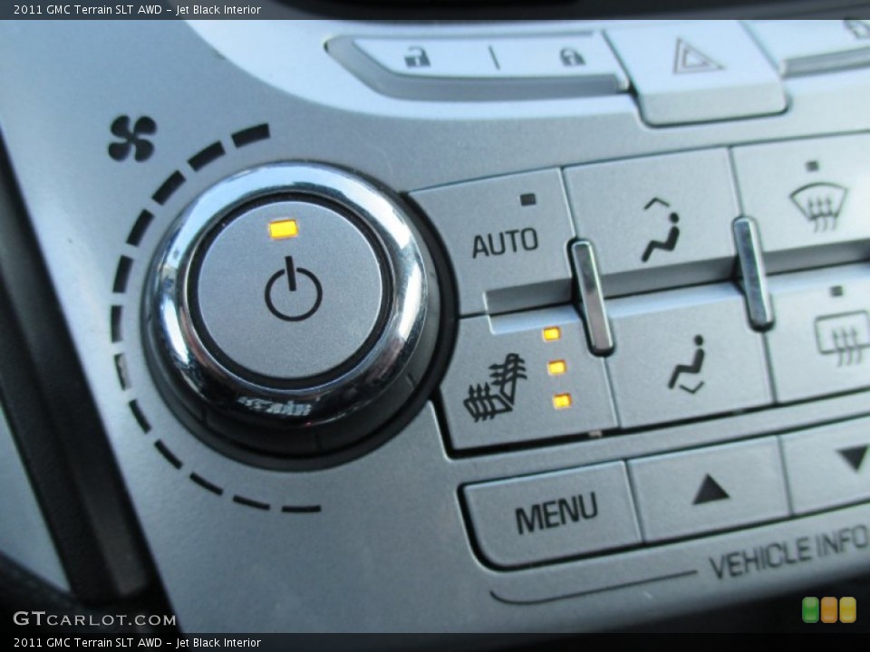 Jet Black Interior Controls for the 2011 GMC Terrain SLT AWD #101833585