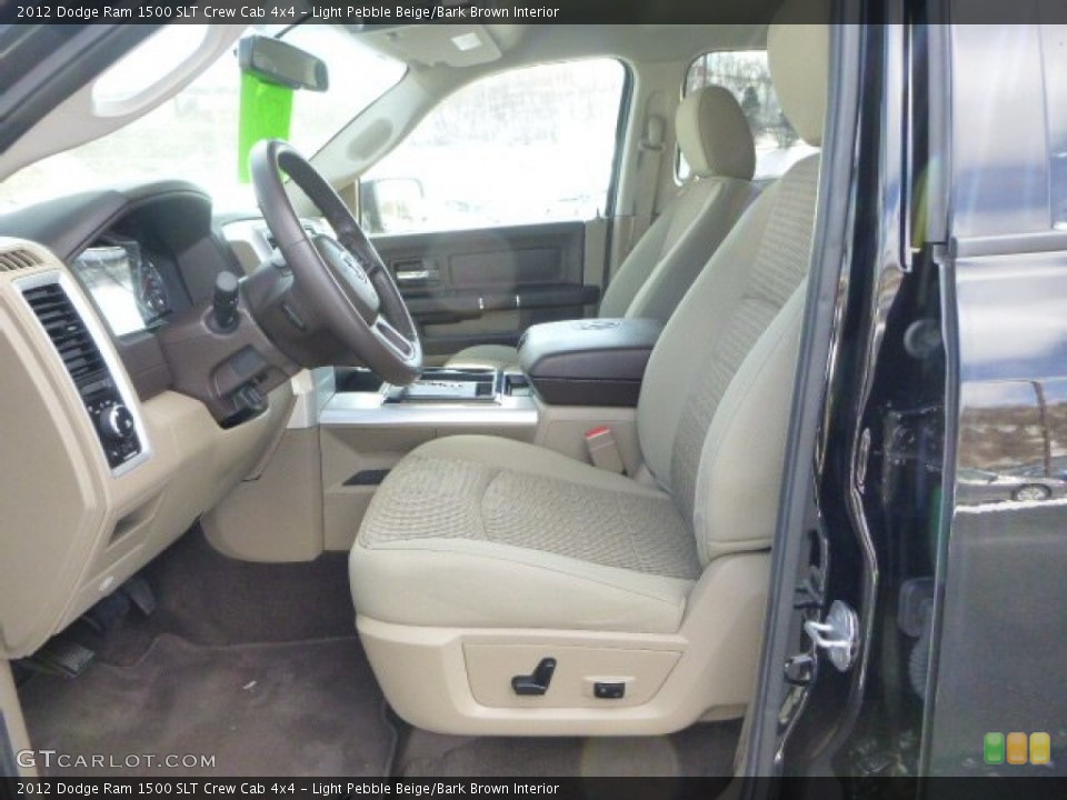 Light Pebble Beige/Bark Brown Interior Photo for the 2012 Dodge Ram 1500 SLT Crew Cab 4x4 #101833789