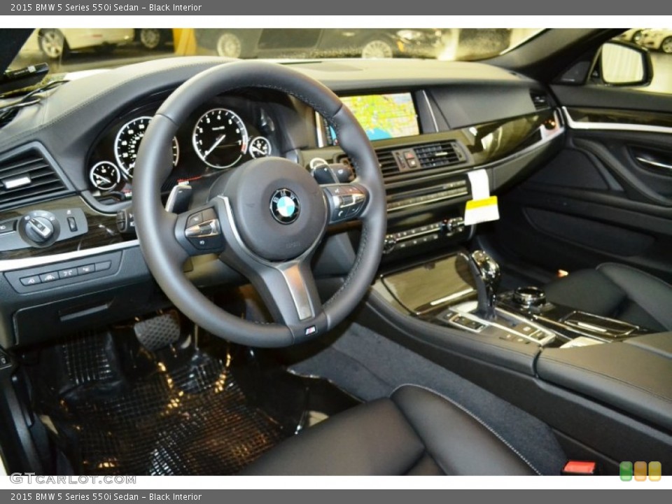 Black Interior Photo for the 2015 BMW 5 Series 550i Sedan #101840268