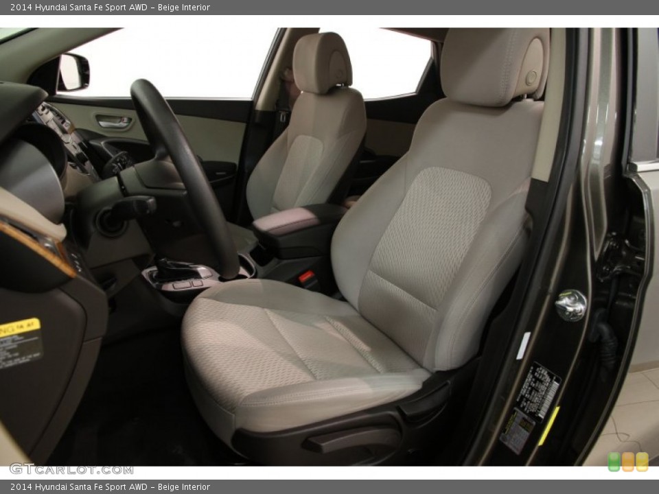 Beige Interior Front Seat for the 2014 Hyundai Santa Fe Sport AWD #101844195