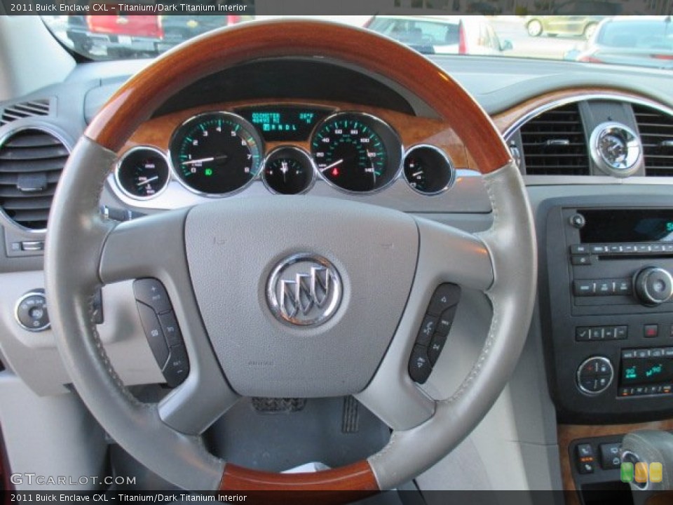 Titanium/Dark Titanium Interior Steering Wheel for the 2011 Buick Enclave CXL #101844930