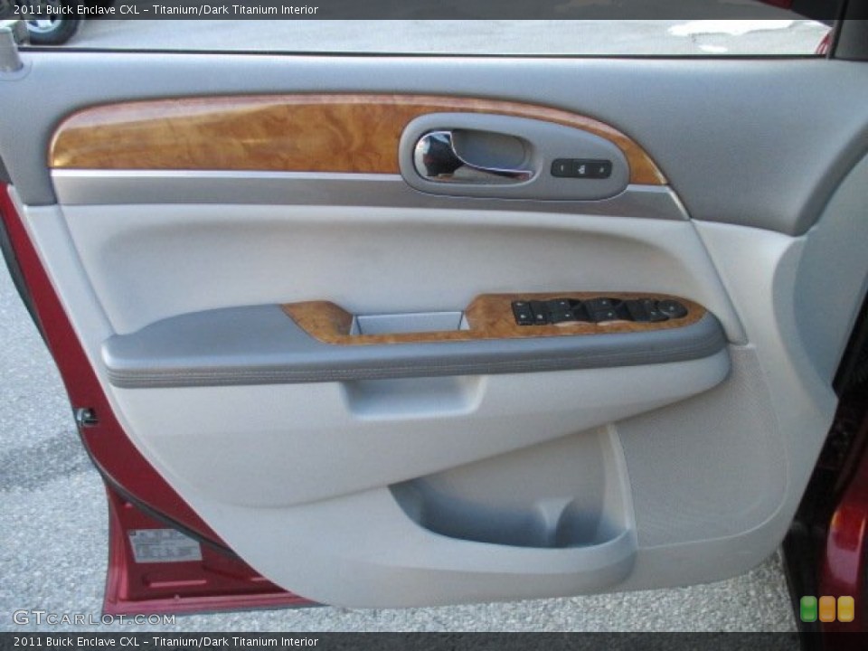 Titanium/Dark Titanium Interior Door Panel for the 2011 Buick Enclave CXL #101845284
