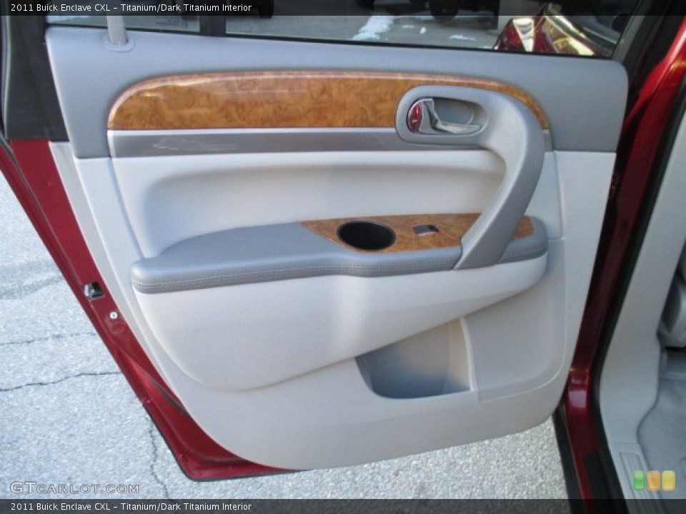 Titanium/Dark Titanium Interior Door Panel for the 2011 Buick Enclave CXL #101845305