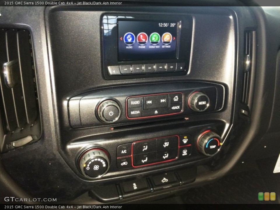 Jet Black/Dark Ash Interior Controls for the 2015 GMC Sierra 1500 Double Cab 4x4 #101854299
