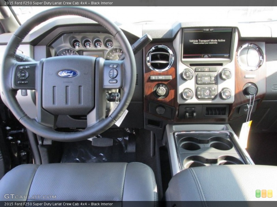 Black Interior Dashboard for the 2015 Ford F250 Super Duty Lariat Crew Cab 4x4 #101855943