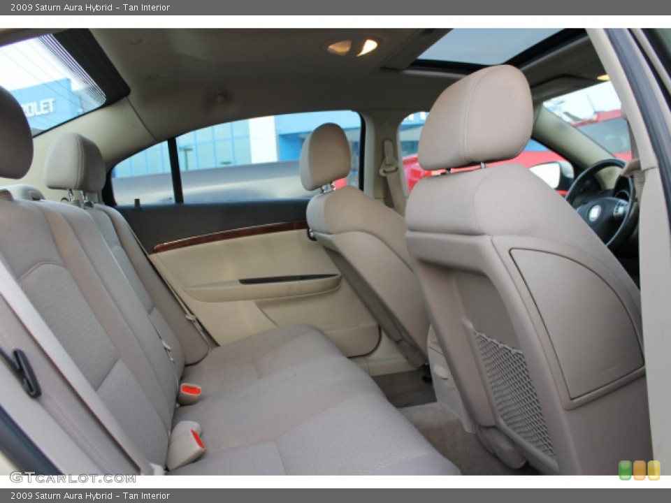 Tan Interior Rear Seat for the 2009 Saturn Aura Hybrid #101862754