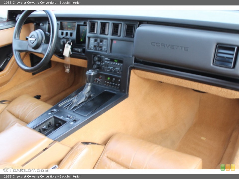 Saddle Interior Dashboard for the 1988 Chevrolet Corvette Convertible #101864230