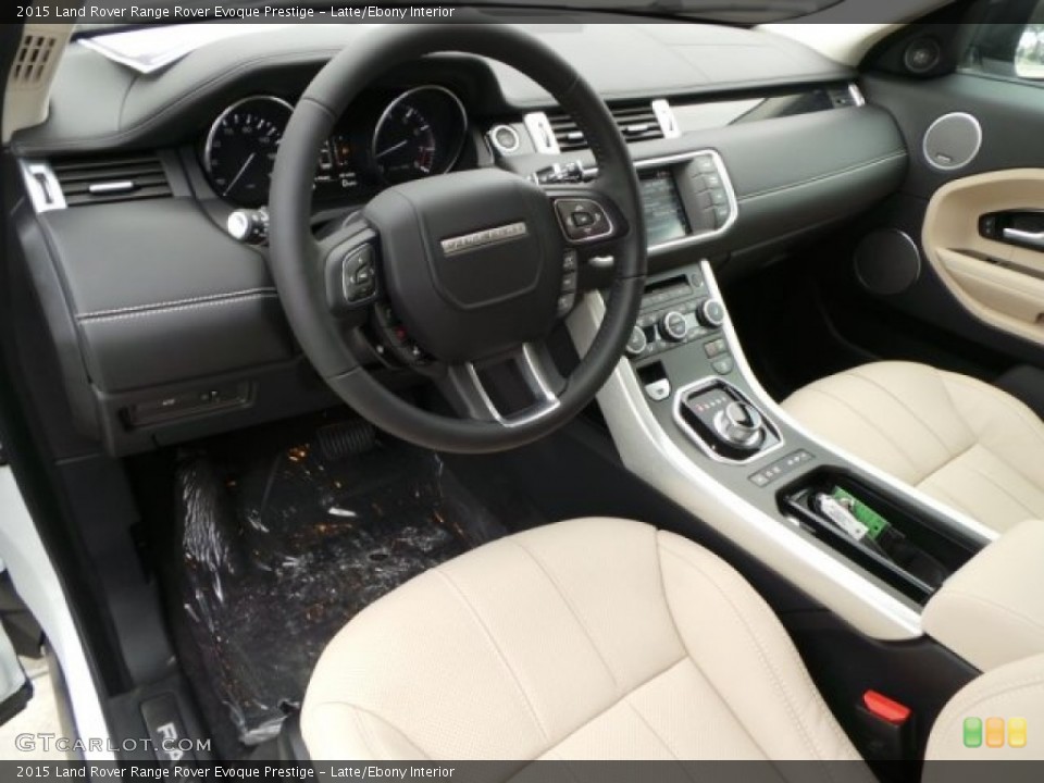 Latte/Ebony 2015 Land Rover Range Rover Evoque Interiors
