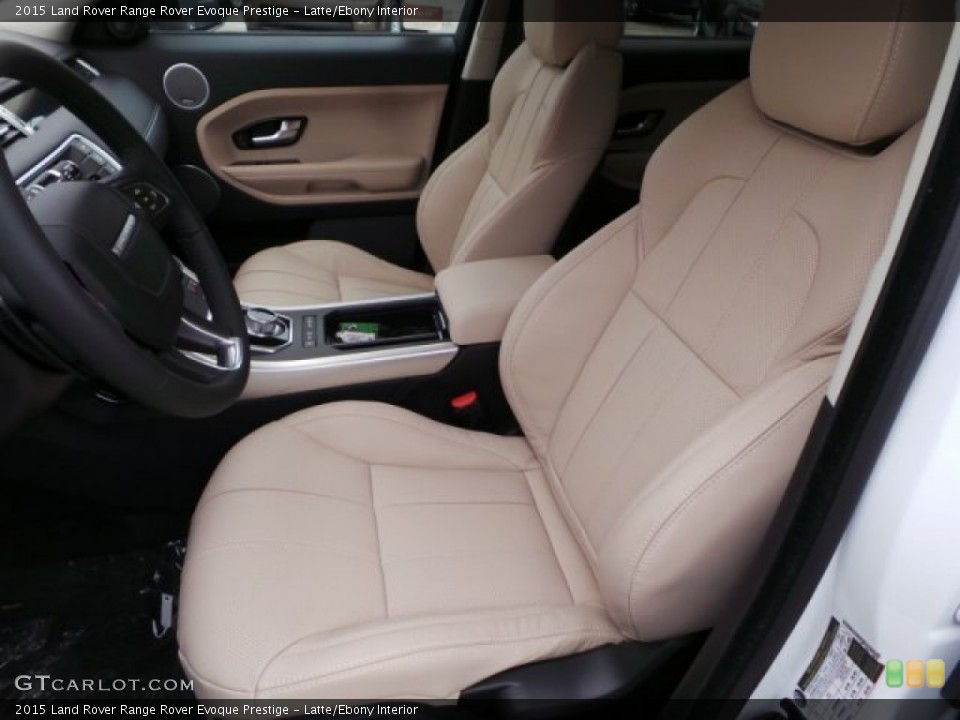 Latte/Ebony Interior Front Seat for the 2015 Land Rover Range Rover Evoque Prestige #101864272